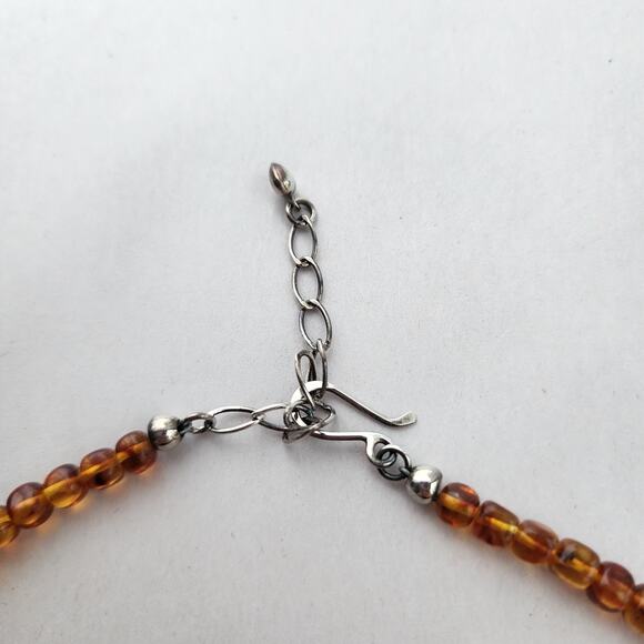 Jay King Mine Finds Amber Sterling Silver 925 Turquoise Necklace New 18" - Picture 8 of 8